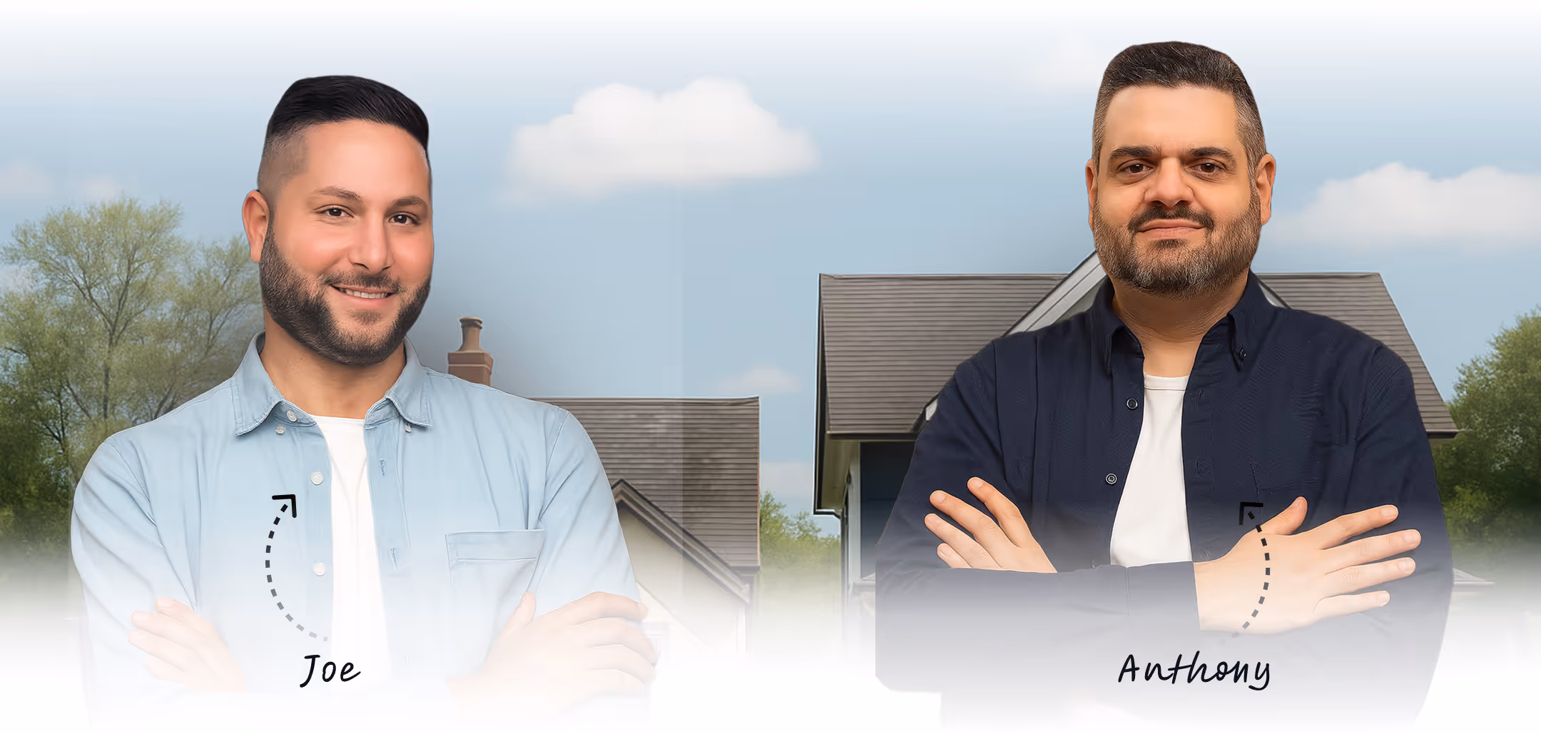 Joe and Anthony, co-founders of J and A Homes